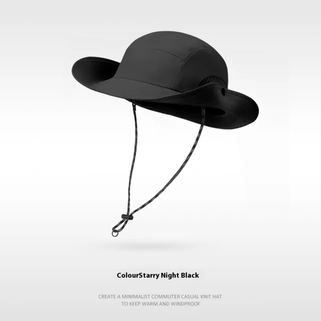Summer Sun Protection Hat Men's And Women's Outdoor Cycling Fishing Mountaineering Bucket Hat Breathable And UV resistant Starry Night Black - Shop at LoveMi