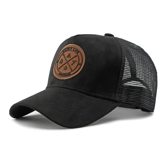 Outdoor Sun Protection Casual Mesh Baseball Cap Hard Top Black - Shop at LoveMi