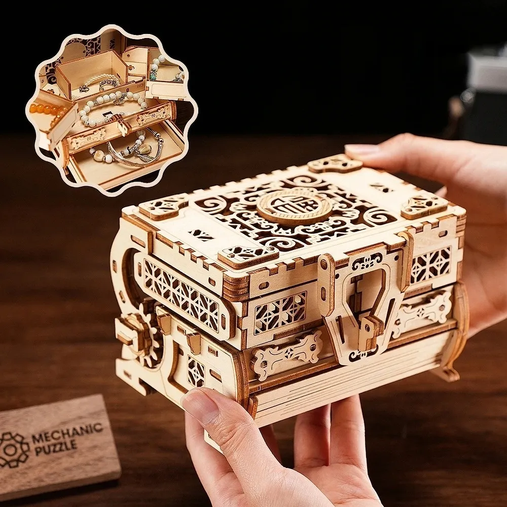 Jewelry Box 3D Puzzle Model Gift Wooden