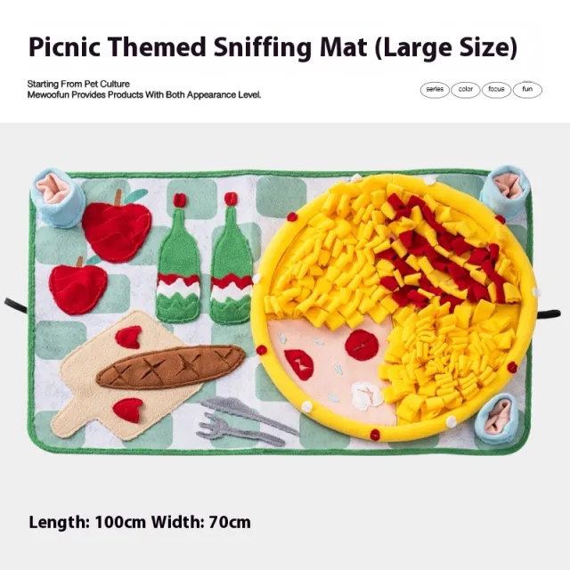 Dog Sniffing Mat Hiding Food Sniffing Blanket Picnic Plus - Shop at LoveMi