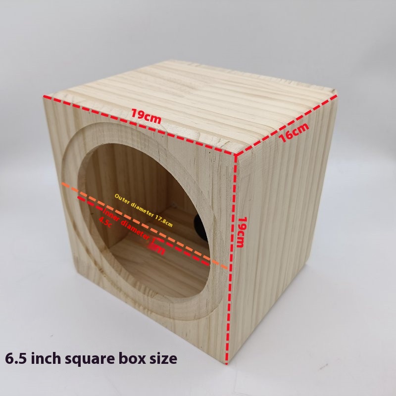 6.5inch solid wood box