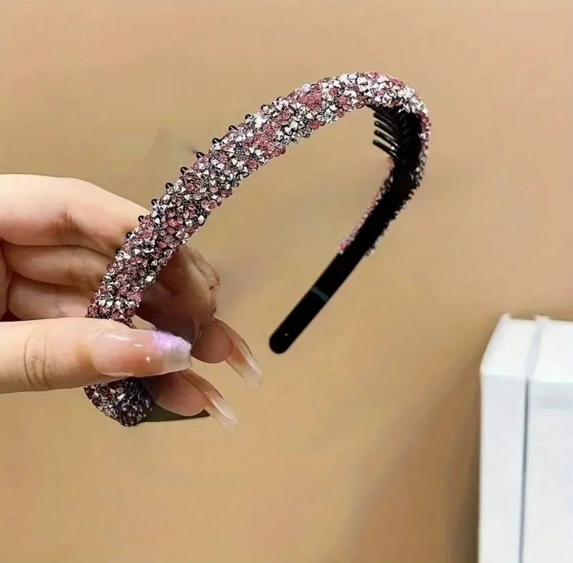 Pink Rhinestone Headband