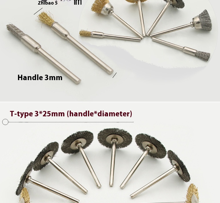 Title 5, Zestaw 36 drucianych szczotek miedzianych do us...