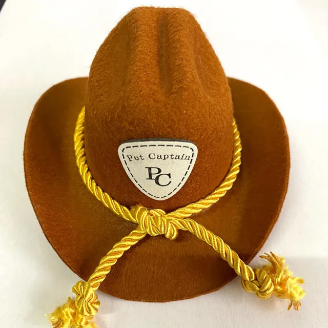 British Cat Hat XINGX Cowboy Hat Brown With Pet Label - Shop at LoveMi