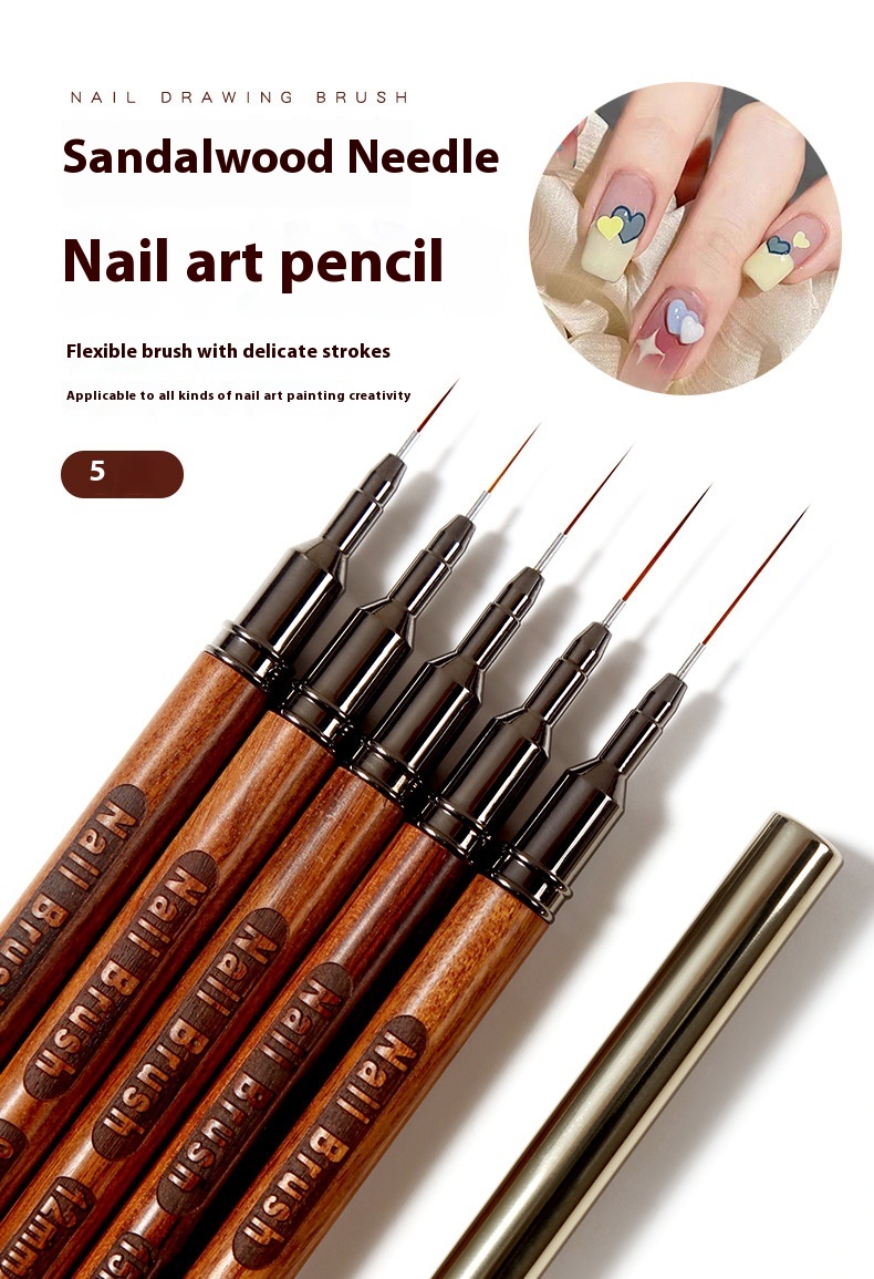 Title 12, Wooden Rod Cable Painted Blooming Nail Beauty L...