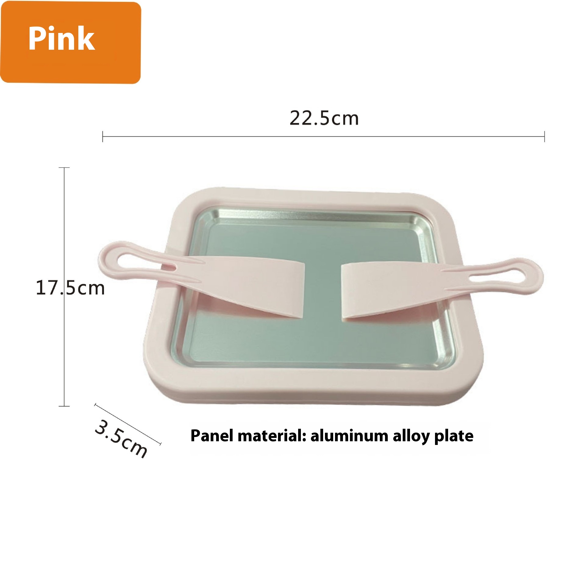 Pink Aluminum Plate