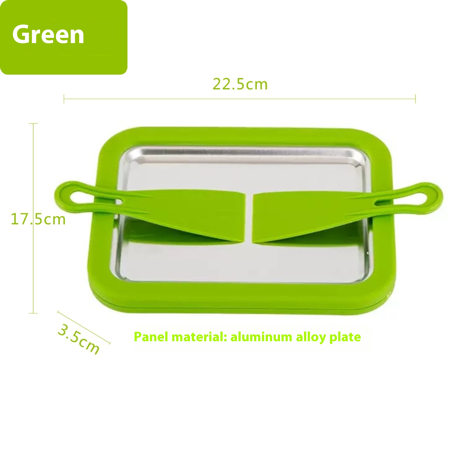 Green Aluminum Plate