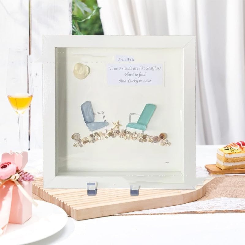 Title 4, Sea Glass Beach Chair Friendship Photo Frame