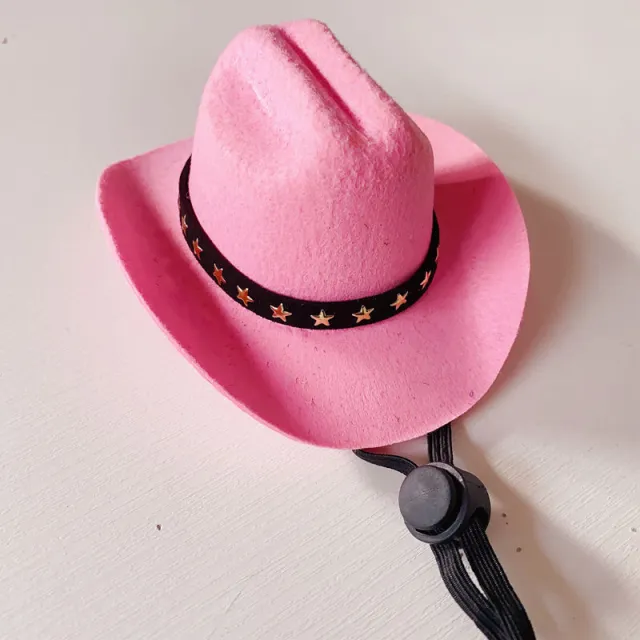 British Cat Hat XINGX Cowboy Hat Pink Xingx Velvet Band - Shop at LoveMi