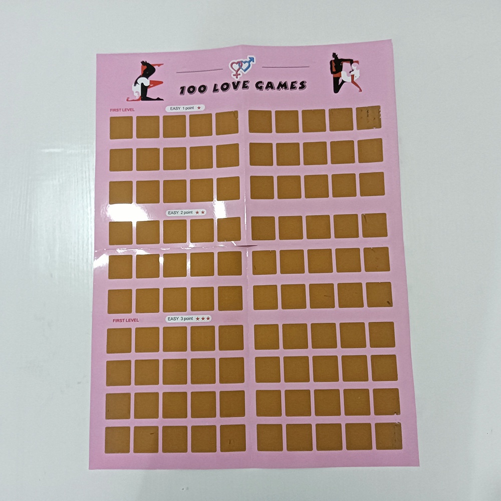 Title 4, Valentines Day Challenge Scratch-off Poster Un...