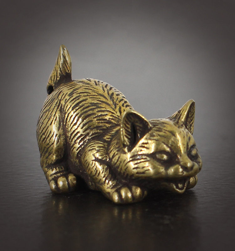 Title 2, Brass Fortune Kitty Home Office Desktop Small O...