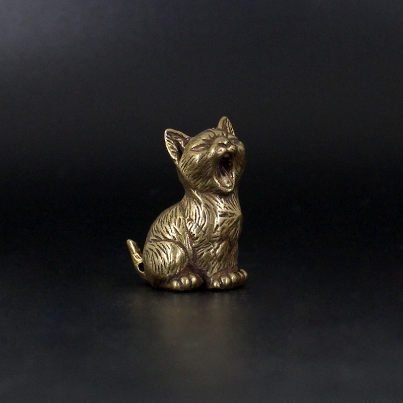 Title 1, Brass Fortune Kitty Home Office Desktop Small O...