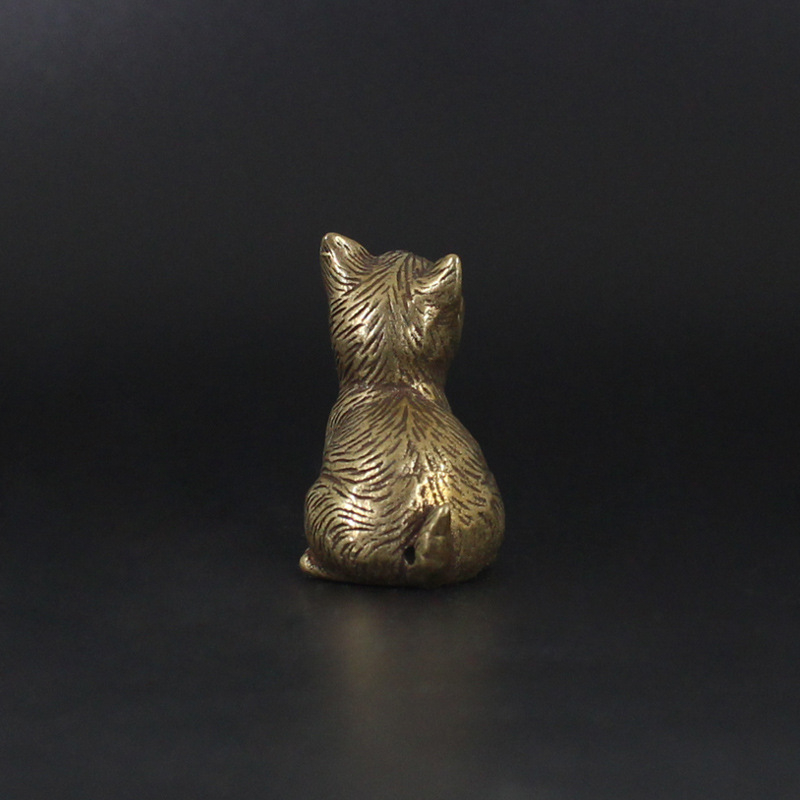 Title 5, Brass Fortune Kitty Home Office Desktop Small O...