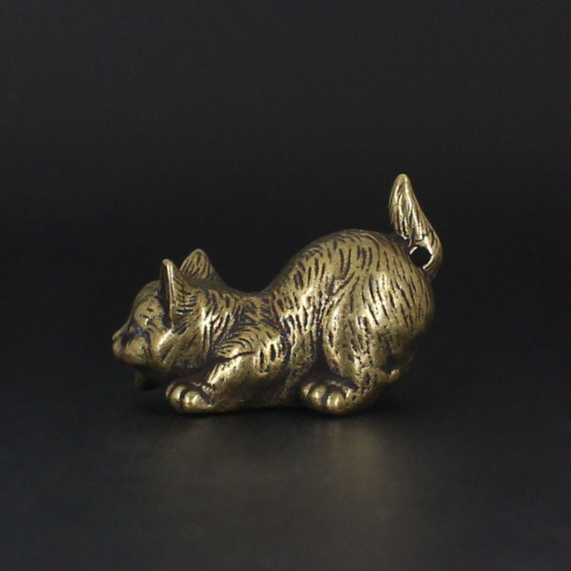 Title 6, Brass Fortune Kitty Home Office Desktop Small O...