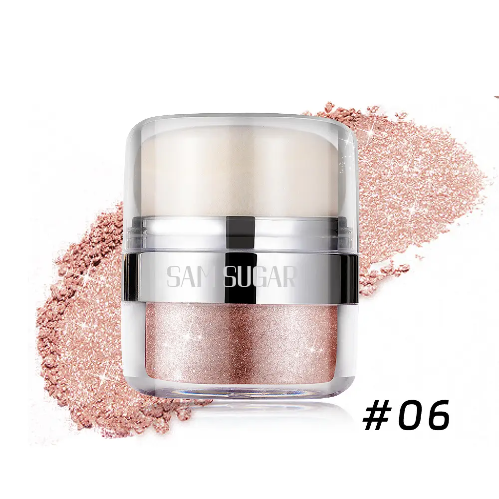 SAM SUGAR Air Cushion Highlight Glitter Powder Multifunctional Three-dimensional Repair Brightening Shimmer Eyeshadow Body Pat Powder