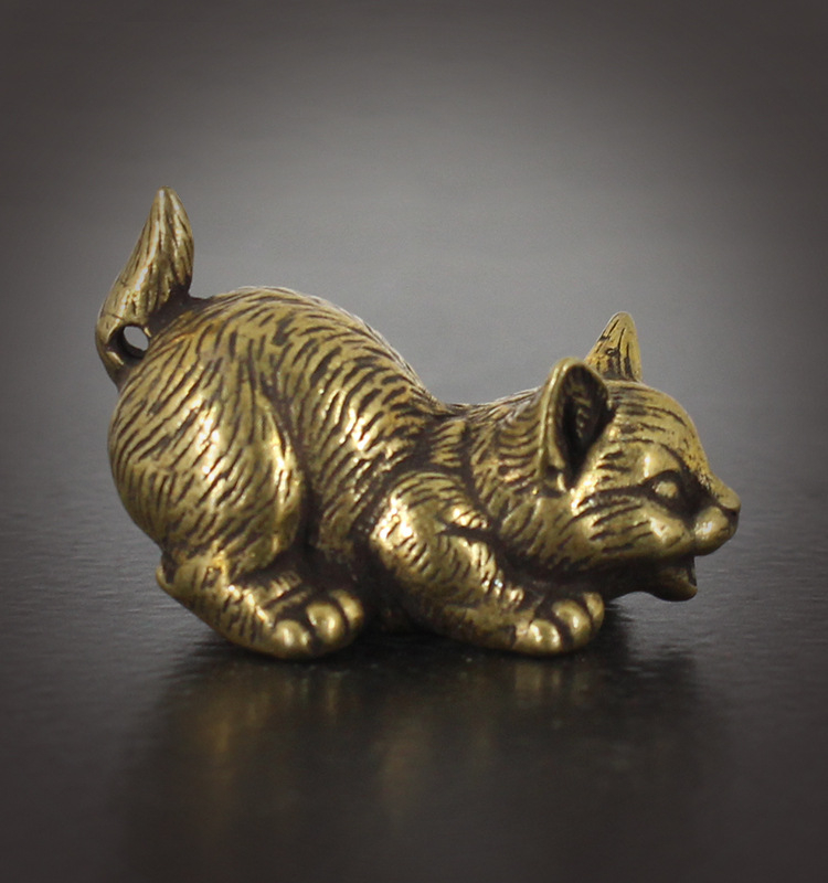 Title 7, Brass Fortune Kitty Home Office Desktop Small O...