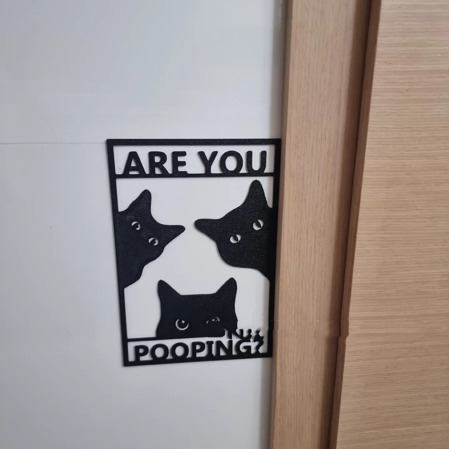 Title 3, Bathroom Decoration Cat Korean Style