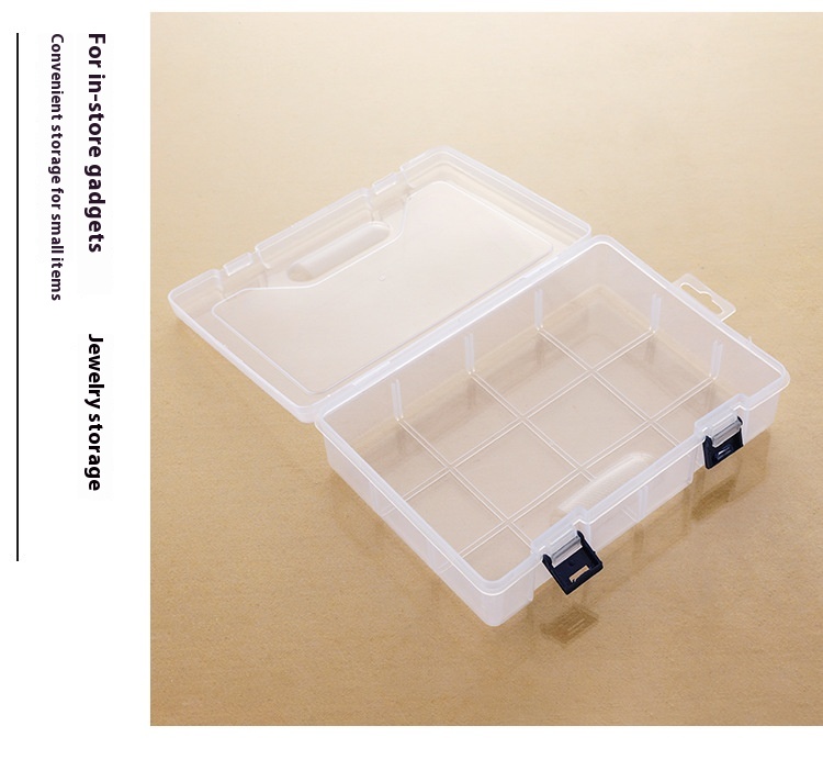 Title 12, Double-Layer 8-grid Detachable Transparent Hard...