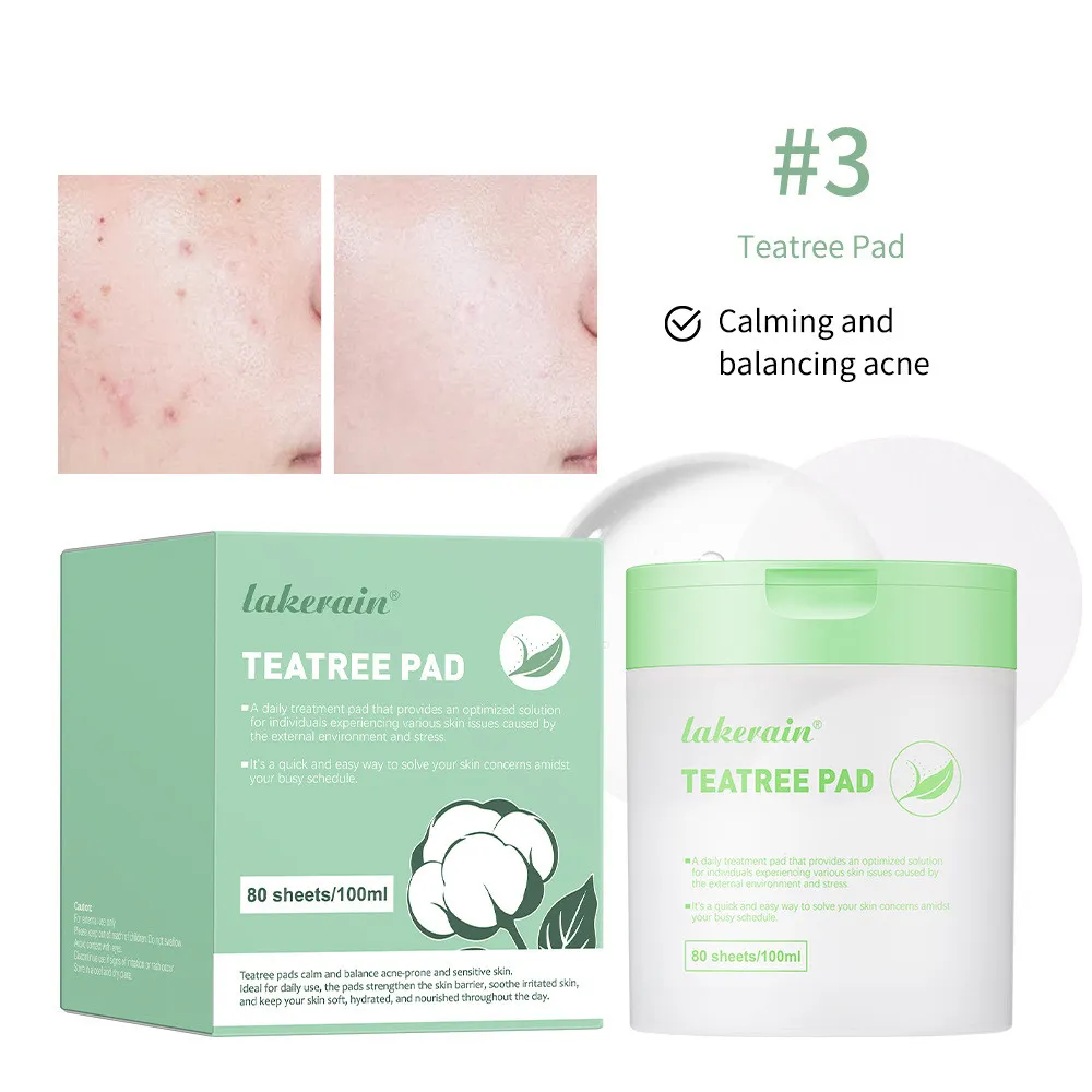 Face Lotion Round Brightening Cotton Puff - Round Green