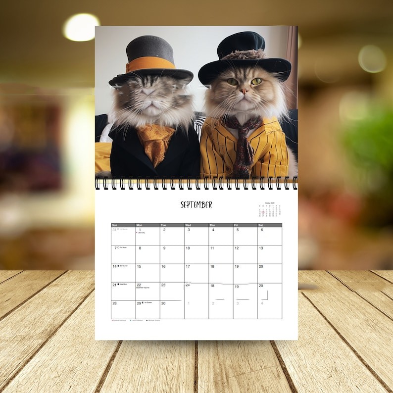 Title 1, Creative Home 2025 Fashion Cat Calendar