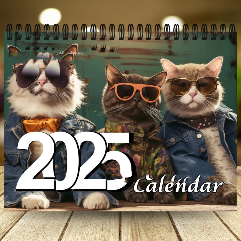 Title 3, Creative Home 2025 Fashion Cat Calendar