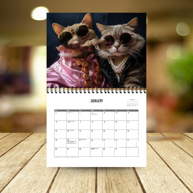 Title 2, Creative Home 2025 Fashion Cat Calendar