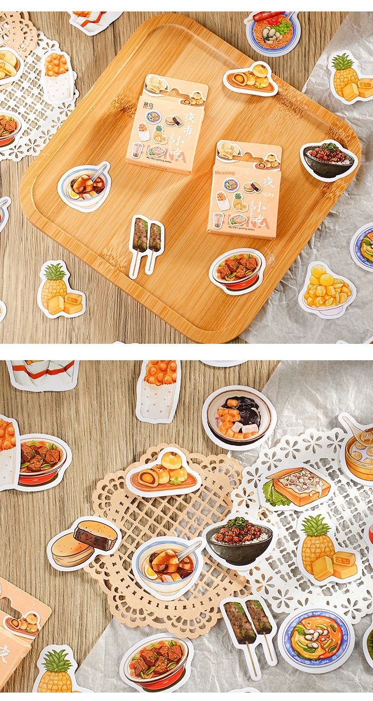 Comfort Fast Food Stickers | Asian Edition 46Pcs