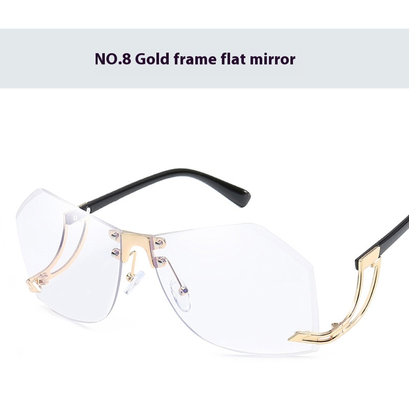Matte Gold Frame Plain Glasses