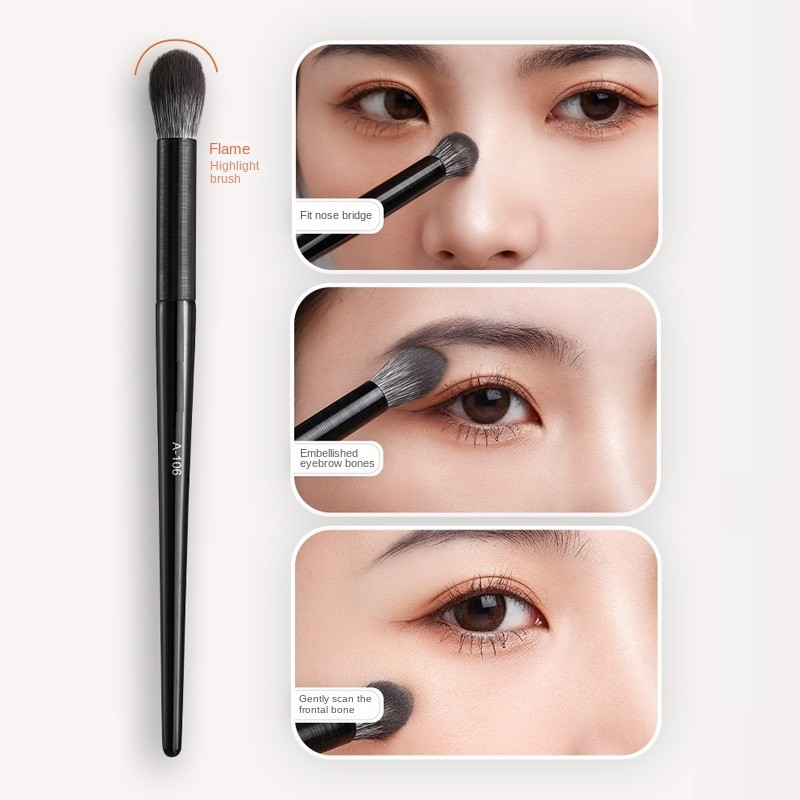 Flame highlighter brush