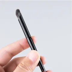 13 Black Brushed Eye Brush Makeup Tools Eye Makeup Brush Leather Ba - Thumb Concealer Brush - View 1