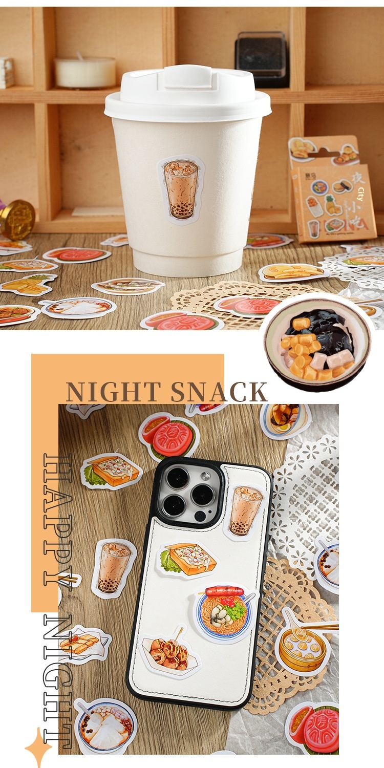 Comfort Fast Food Stickers | Asian Edition 46Pcs