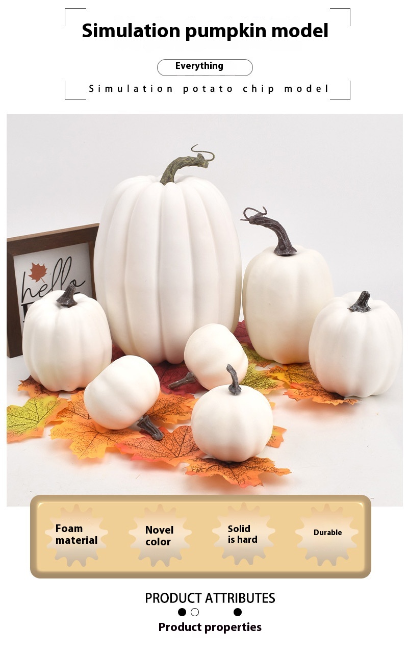 Title 3, Foam Pumpkin Halloween Ornaments Decoration Props