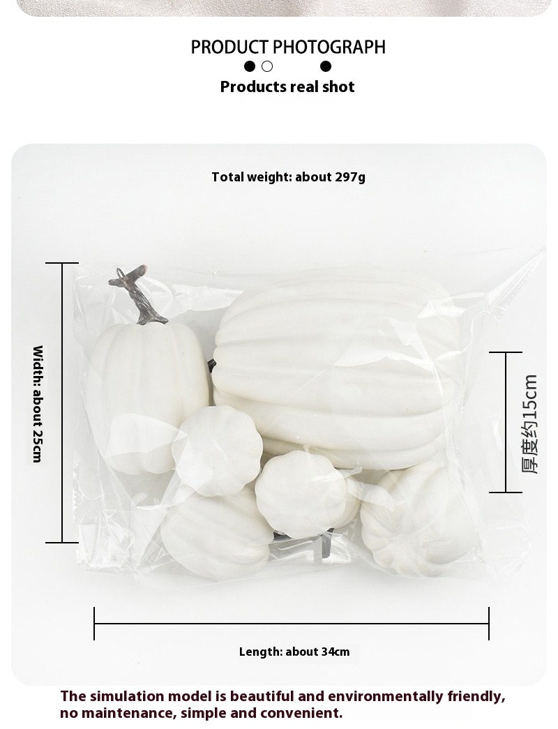 Title 6, Foam Pumpkin Halloween Ornaments Decoration Props