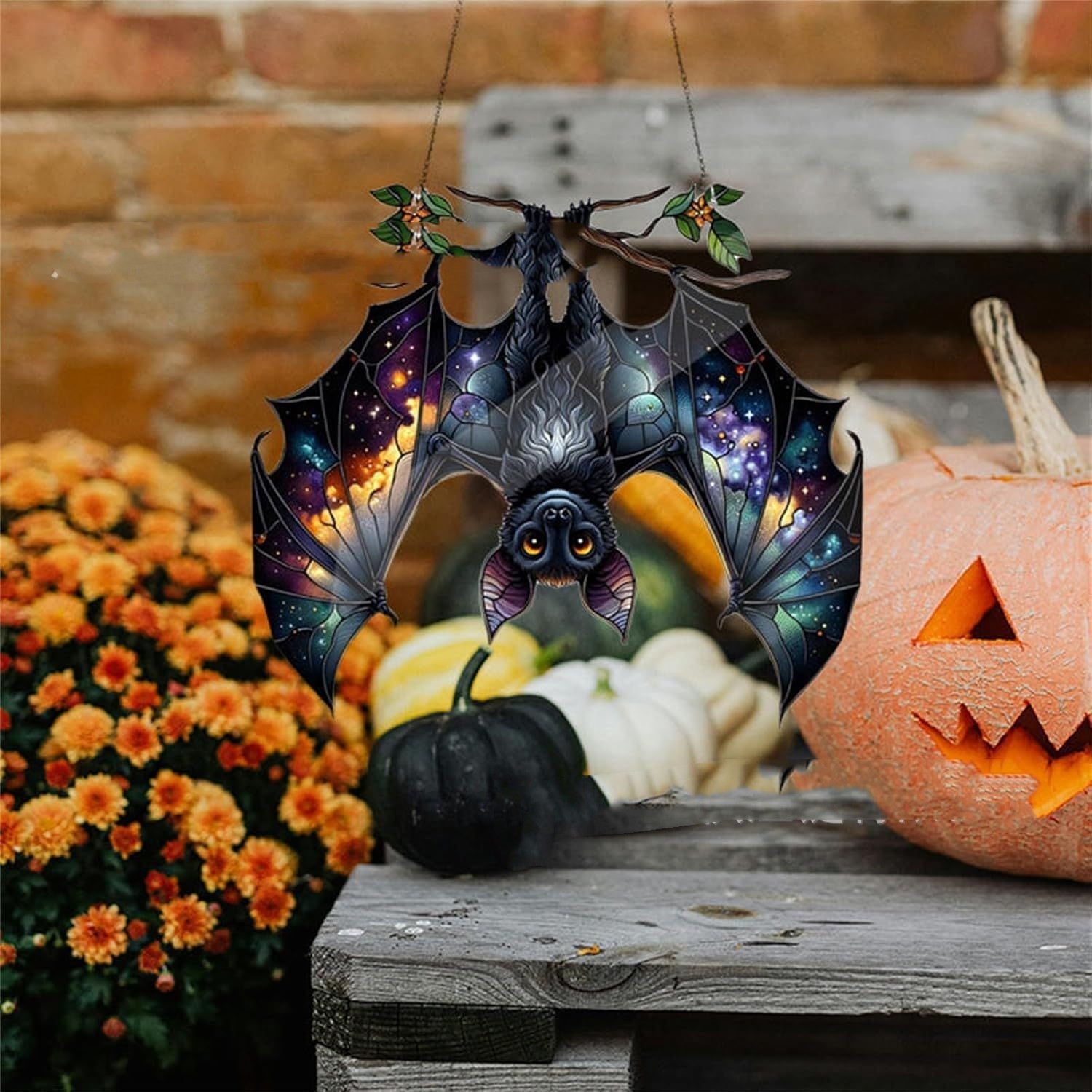 Halloween Bat Pendant Window Decoration (A9cm)