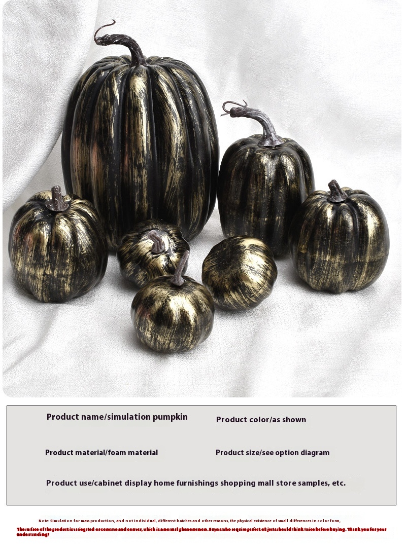 Title 1, Foam Pumpkin Halloween Ornaments Decoration Props