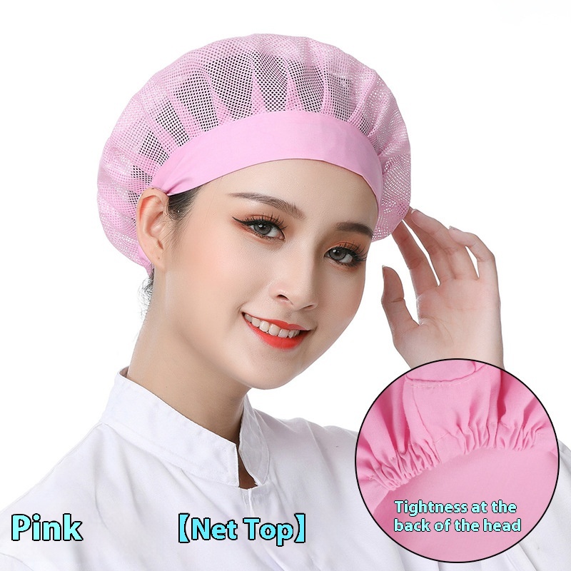 Wide Edge Pink Mesh Cap