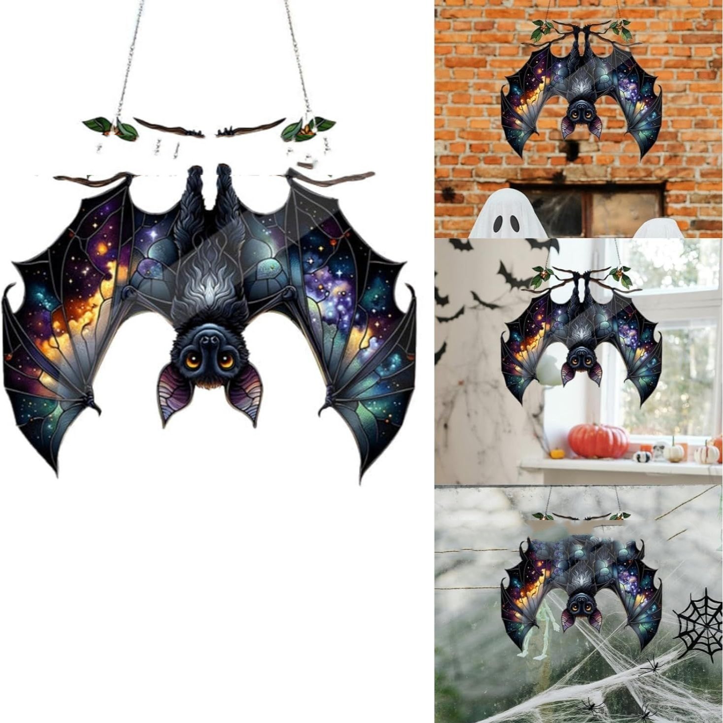 Halloween Bat Pendant Window Decoration (A9cm)