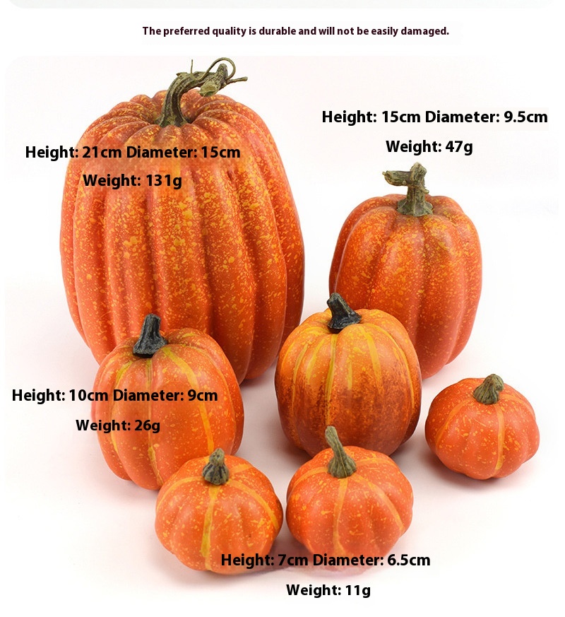 Title 5, Foam Pumpkin Halloween Ornaments Decoration Props