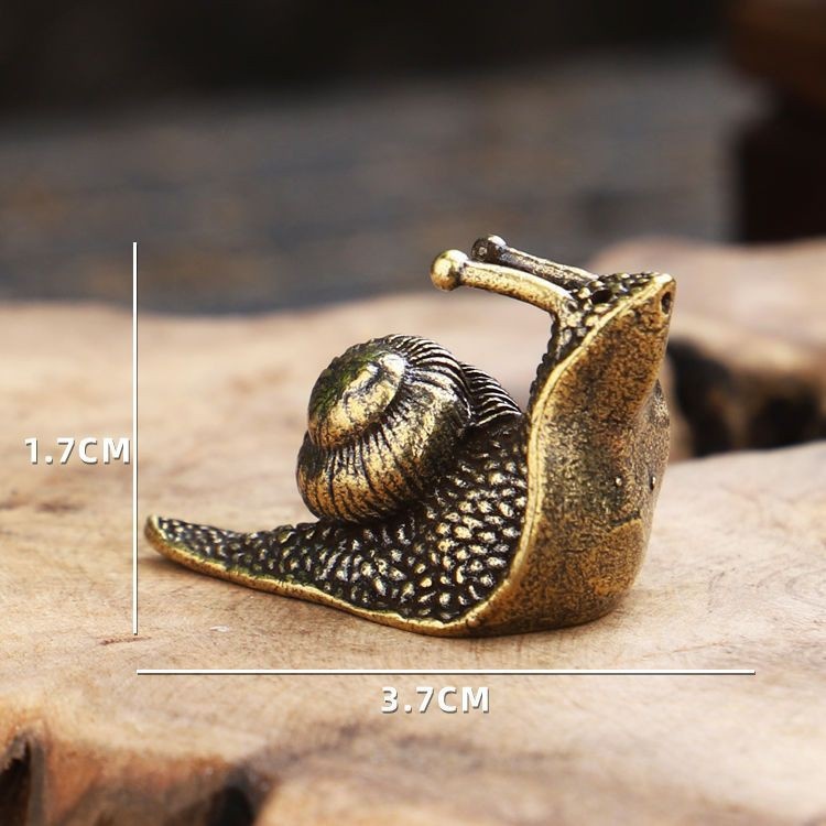 Title 6, Personalized Antique Distressed Mini Snail Smal...