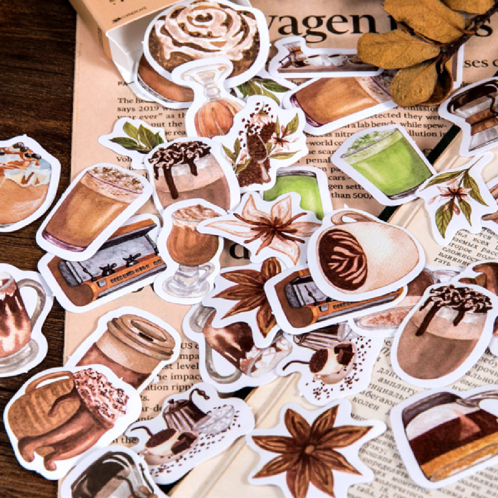 Coffee Stickers Pack 46Pcs