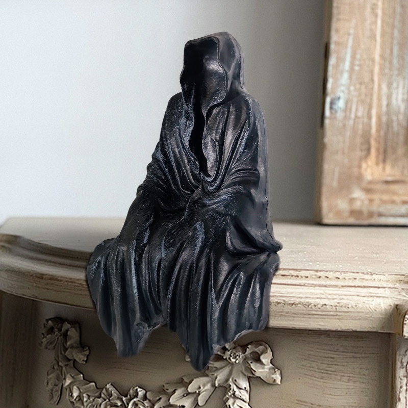 Title 6, Black Robe Gothic Desktop Decoration