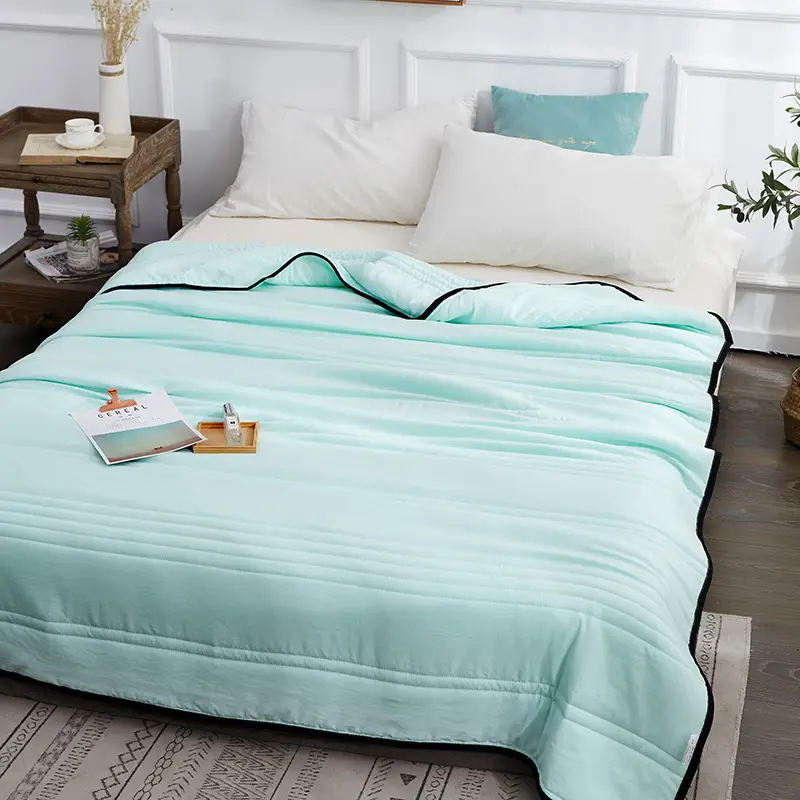 Cooling Blankets Pure Color Summer Quilt Plain Summer Cool Quilt Compressible