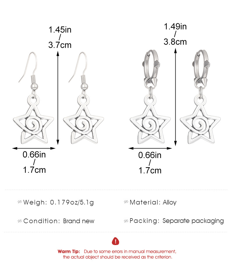 Title 1, Cute Swirls Bowknot Gothic Charm Rivet Earrings...