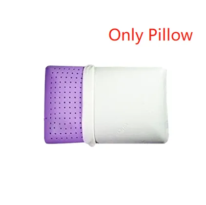 Lavender Essential Oil Memory Cotton Breathable Ventilation Punching Bread Pillow Purple - Shop at LoveMi