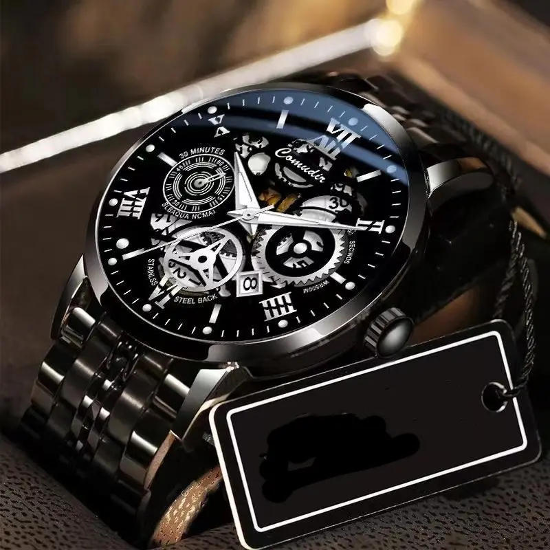 Fashion Jewelry Hollow Men's Watch Waterproof Luminous