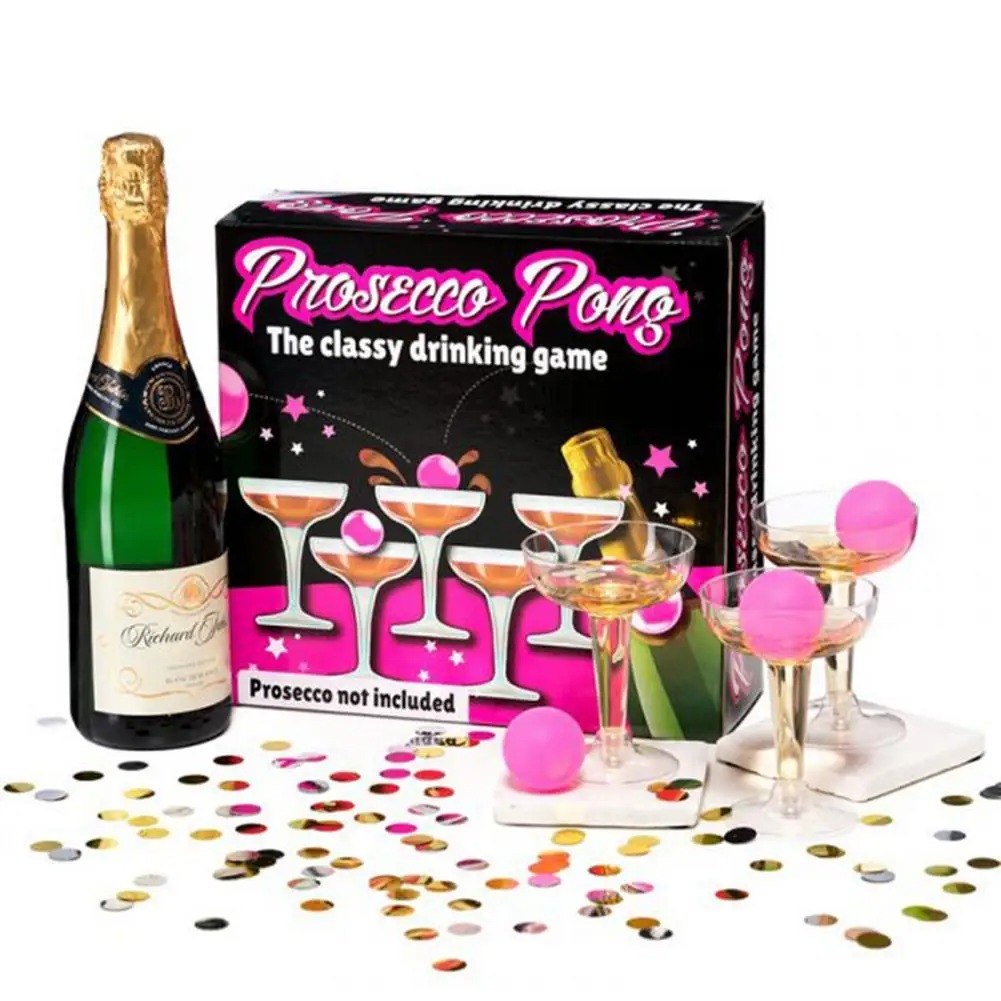 Beer Pong Game Cup PS Champagne Glass Goblet Pong Beer Game Party Family Party
