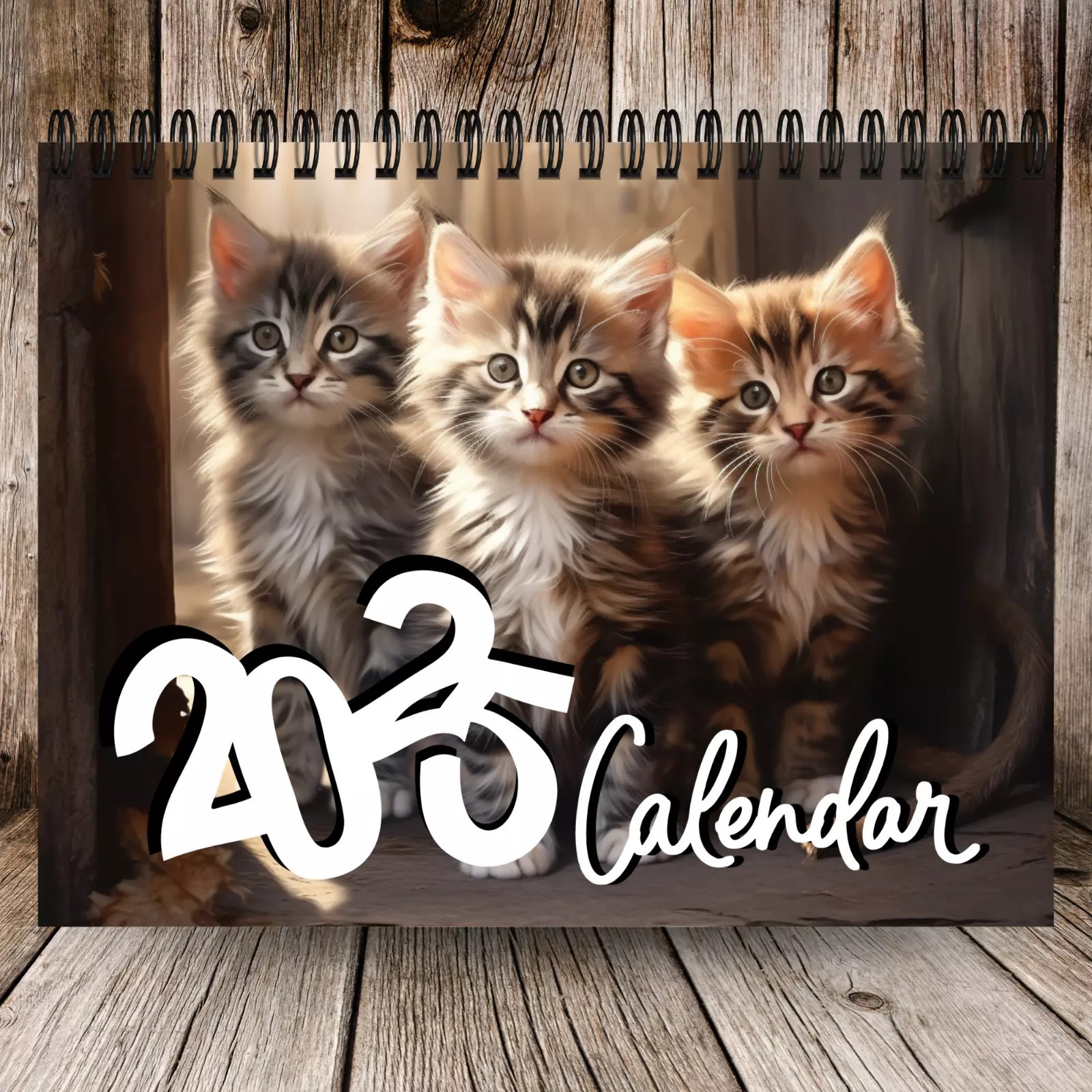 Title 1, Spiral Calendar Cute Cat