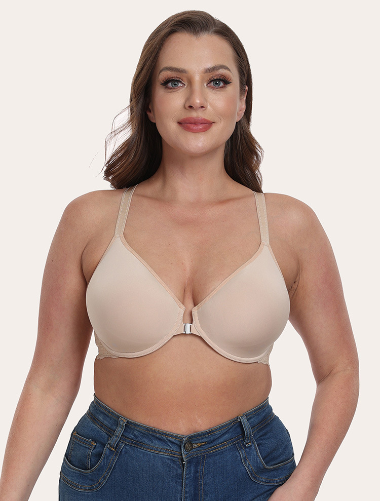 Title 5, Thin Cup With Steel Ring Front Closure Bra Unde...