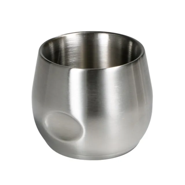 Double Layer 304 Anti Fall Cup Creative Coffee Cup Sanding - Shop at LoveMi