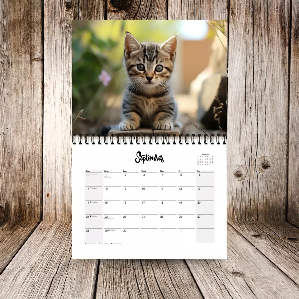 Title 5, Spiral Calendar Cute Cat